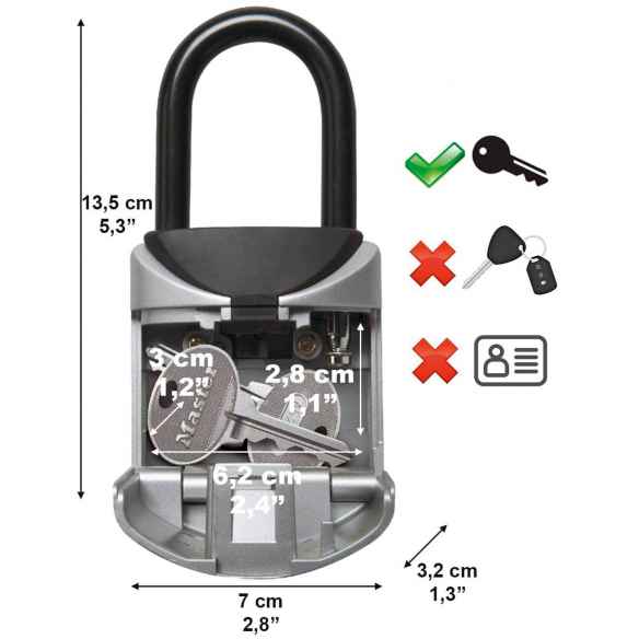 Caja para guardar llaves Masterlock RG-101364