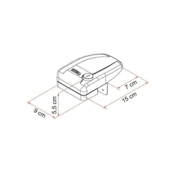 Contenido: juego de un candado Fiamma RG-806054
