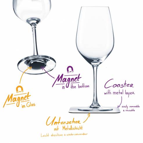 Set de 2 copas de vino magnéticas Silwy RG-918471