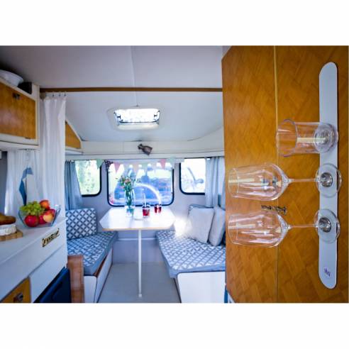 Barra metálica blanca para vasos Silwy RG-918481