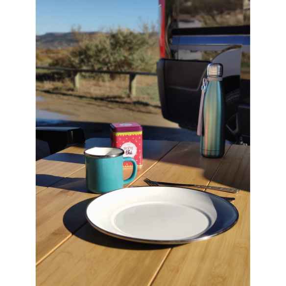 Juego de 4 placas de acero esmaltado Incasa RG-915563