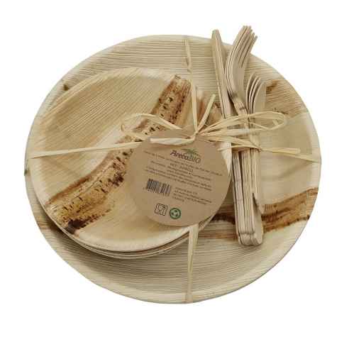 Juego de vajilla reutilizable ArecaBIO RG-915544