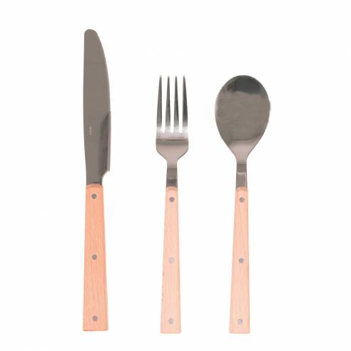 Juego de 6 cubiertos de madera Bo-camp RG-915545