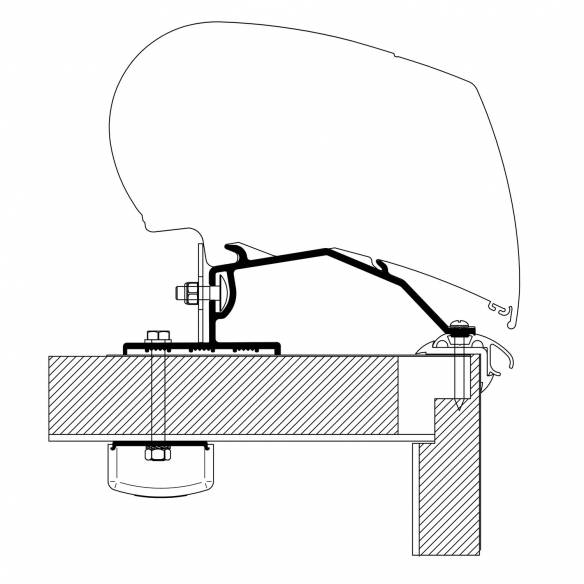 Adaptador para toldo de caravana LMC Thule RG-483150