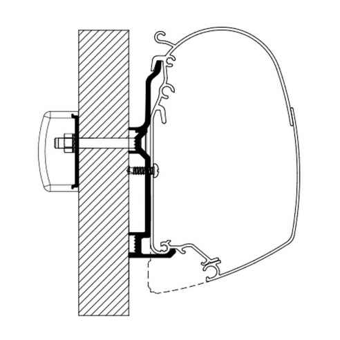 Adaptador ciego estándar Burstner después de Thule RG-484104