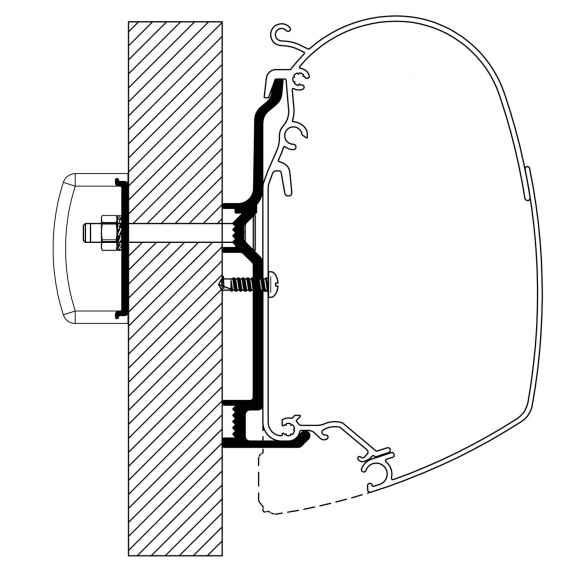 Adaptador de toldo Burstner Thule RG-482124