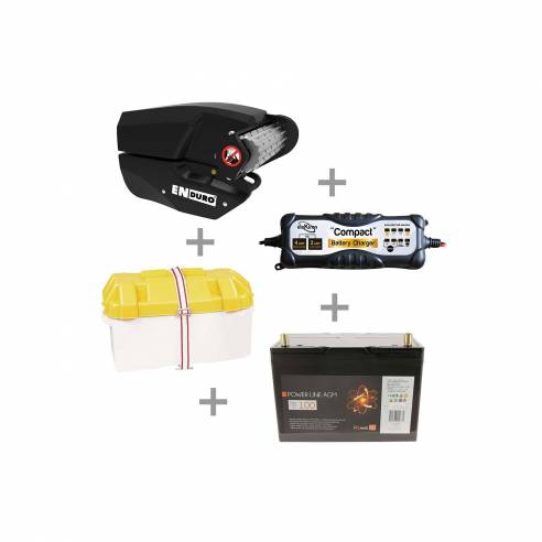 Pack de viaje para caravana Enduro EM303A + batería  RG-BQLD288