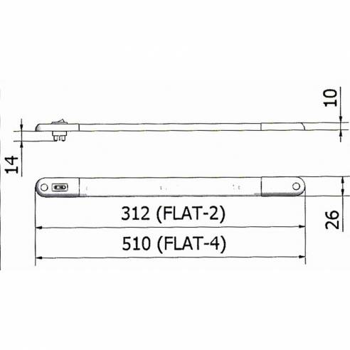 Luz LED plana con interruptor para autocaravana  RG-959657