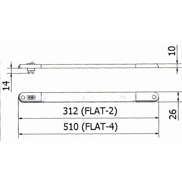 Luz LED plana con interruptor para autocaravana  RG-959657