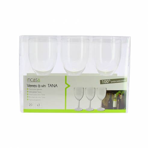 Juego de 3 copas de vino Tana Incasa RG-918472