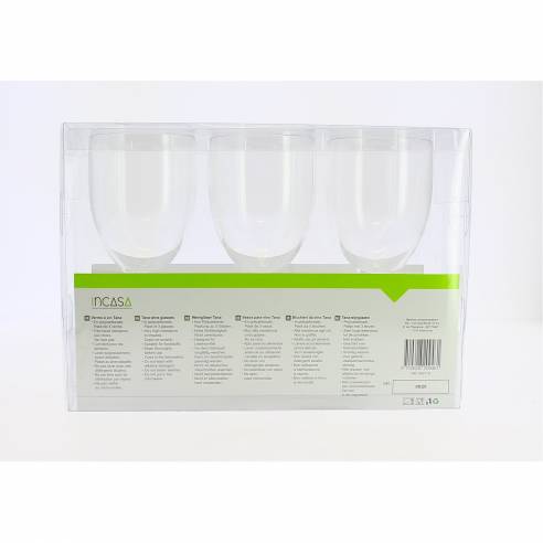 Juego de 3 copas de vino Tana Incasa RG-918472