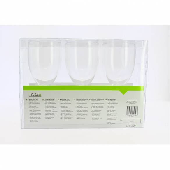 Juego de 3 copas de vino Tana Incasa RG-918472