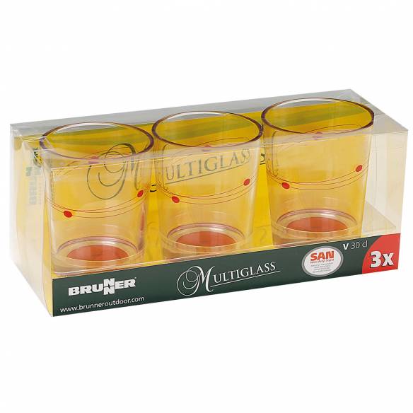 Pack de 4 vasos de mesa Cosmic en material SAN para  RG-911560