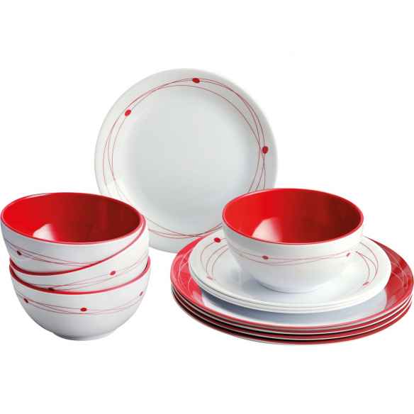 Juego de camping de melamina Cosmic 12 piezas  RG-912507