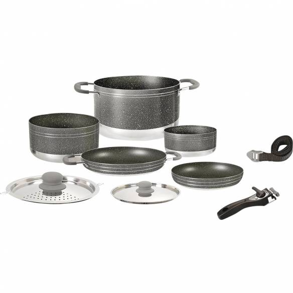 Juego de cocina de aluminio de 8 piezas para caravanas  RG-912599