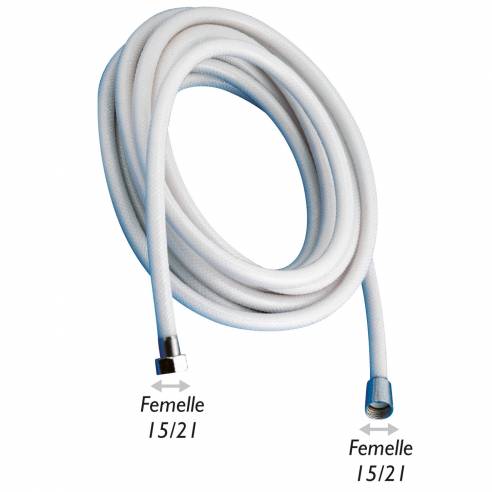 Flexo de ducha con doble rosca hembra 15/21  RG-213972