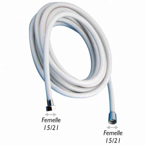 Flexo de ducha con doble rosca hembra 15/21  RG-213972