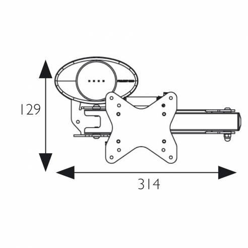 Soporte de TV de 3 articulaciones Project 2000 RG-864392