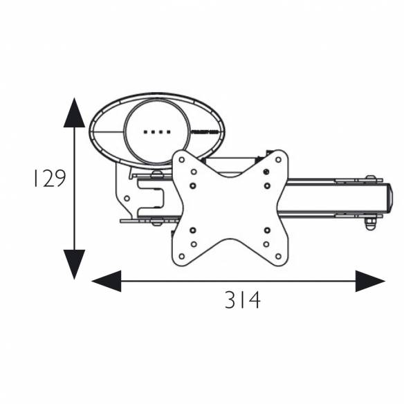 Soporte de TV de 3 articulaciones Project 2000 RG-864392