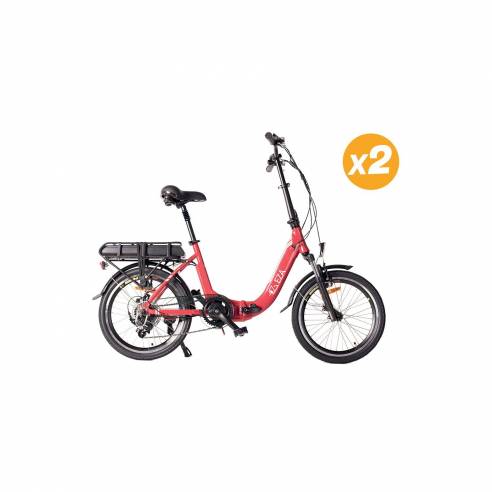 2 bicicletas eléctricas Confort de rojo Eza RG-BQLD1269
