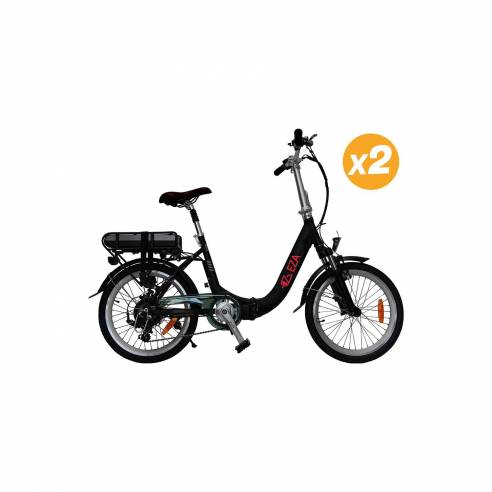 2 bicicletas eléctricas Confort negro Eza RG-BQLD1279