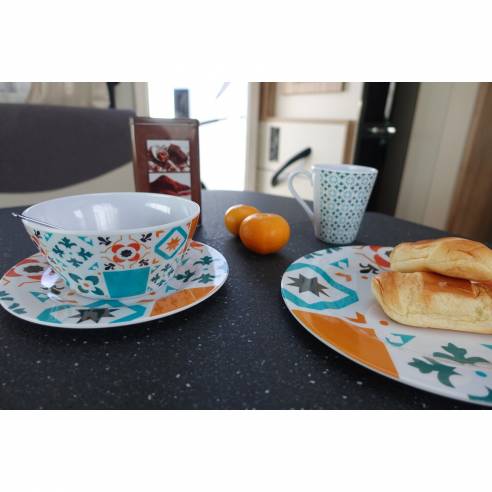 Paquete de vajilla de baldosas de cemento Wol RG-914555