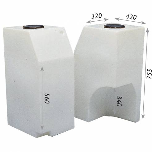 Depósito de agua limpia 80 litros Trafic antes de  RG-317814