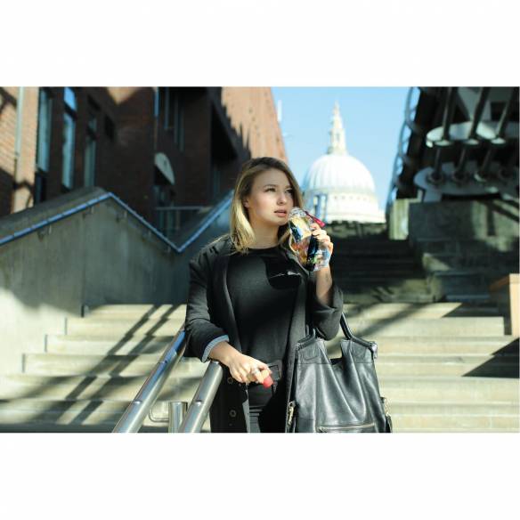 Botella de agua Binchotan con carbón Bueno Black+Blum RG-316971