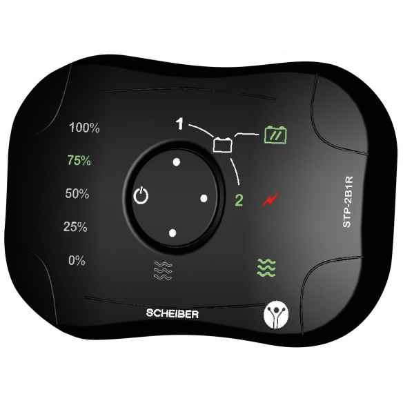 Manómetro para 2 baterías y depósito Scheiber RG-054101