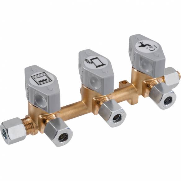 Válvula de oliva de 3 vías GOK RG-441175