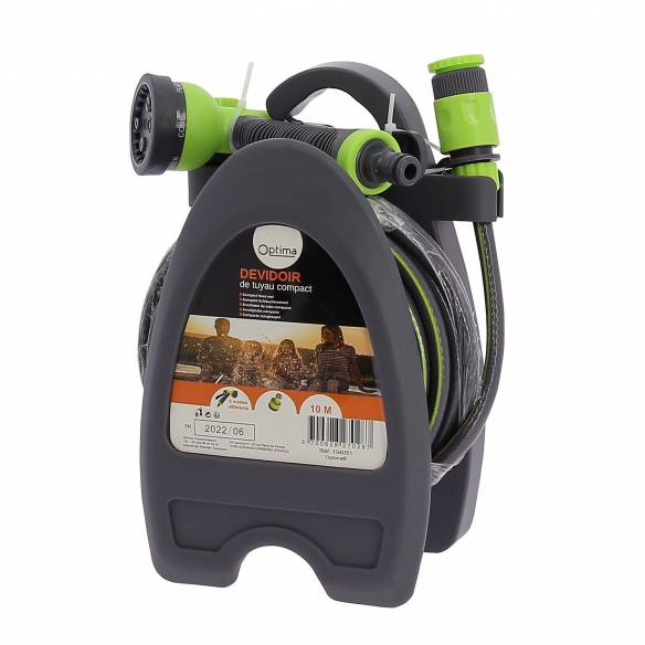 Manguera de agua 10m con mini carrete Optima RG-121526