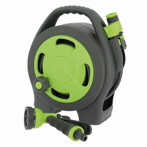 Manguera de agua de 10m con carrete compacto Optima RG-121556