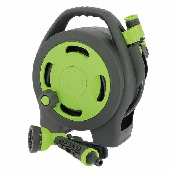 Manguera de agua de 10m con carrete compacto Optima RG-121556