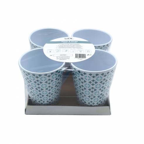 4 tazas Baldosas de Cemento Wol RG-914565