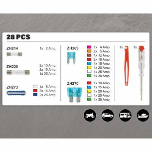 Caja de fusibles 2A a 75A Accesorios 28 piezas  RG-751724 2