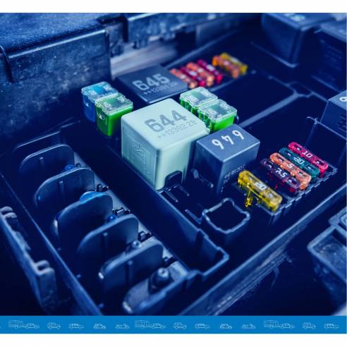 Caja de fusibles 2A a 75A Accesorios 28 piezas  RG-751724