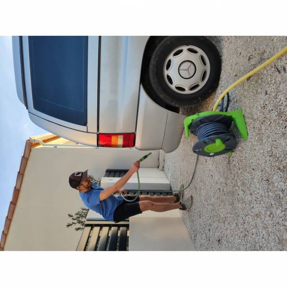 Enrollador de manguera de agua 15m Optima RG-121505