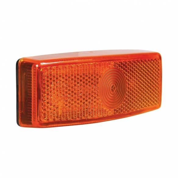Luz de posición naranja rectangular Hella RG-250184
