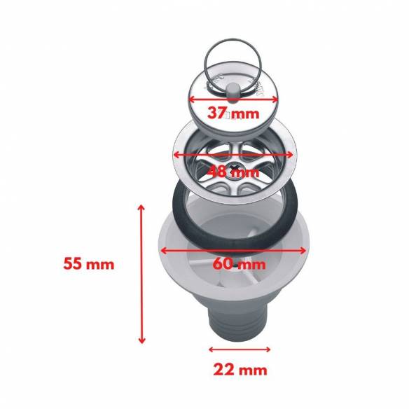 Para manguera de 25 mm de diámetro Smev RG-423383
