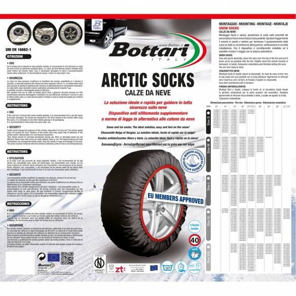 Calcetines de nieve textiles árticos Bottari RG-323111