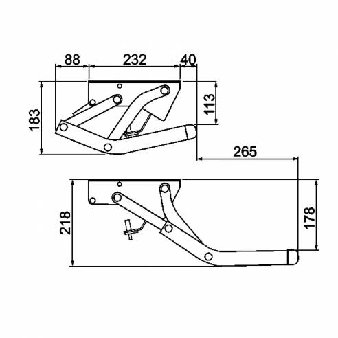 Escalón manual 550 Thule RG-091179