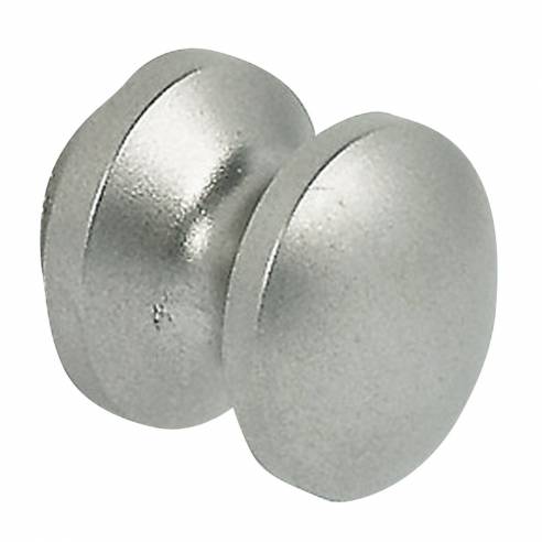 Roseta y pomo niquelados mate para puertas de 16 mm de  RG-271420