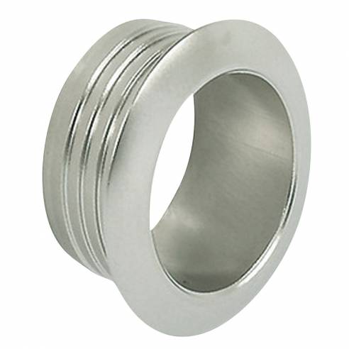 Roseta y pomo niquelados mate para puertas de 16 mm de  RG-271420