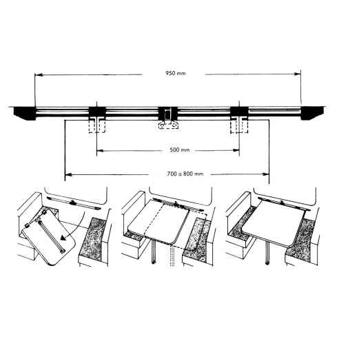 Corredera de mesa  RG-076011