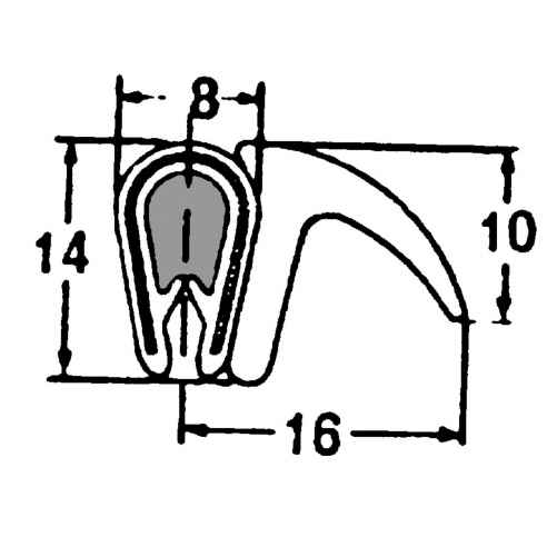 Perfil clip labio celular  RG-299556