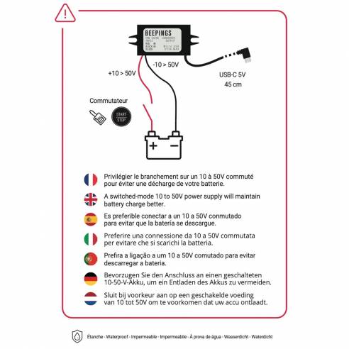Convertidor 10V-50V Beepings RG-427362