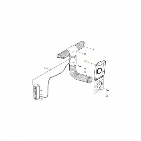 Cubierta del kit de aire caliente del tejadillo Truma RG-143426