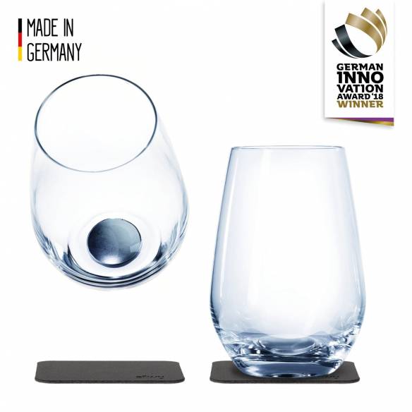 Juego de 2 vasos de cristal magnéticos Silwy RG-918401