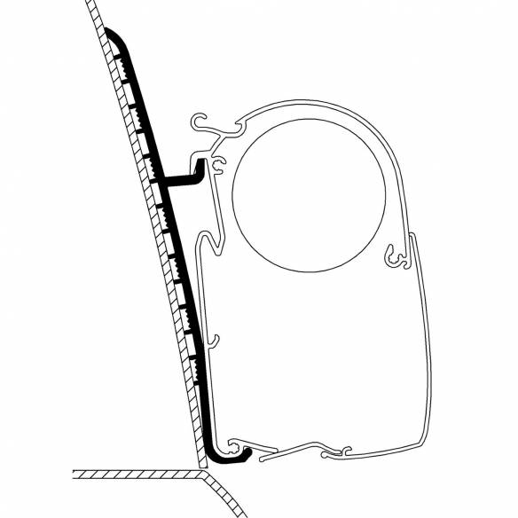 Adaptador techo alto Renault Master para toldos Thule RG-482174
