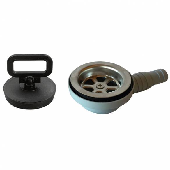 Desagüe con una salida acodada con tapon Can RG-428414